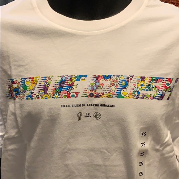 Billie Eilish x Takashi Murakami Uniqlo Name Tee - Picture 1 of 3